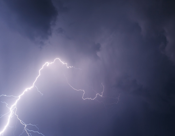 Lightning with dramatic clouds  - Φωτογραφία, εικόνα