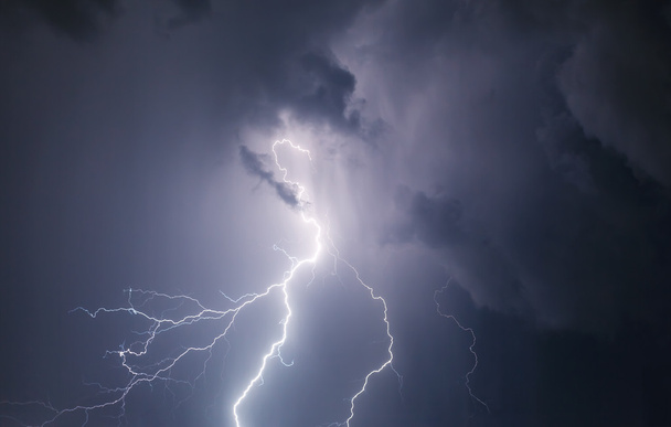 Lightning with dramatic clouds  - Photo, Image