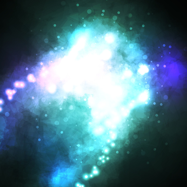 Starry background, rich star forming nebula, - Vektor, Bild