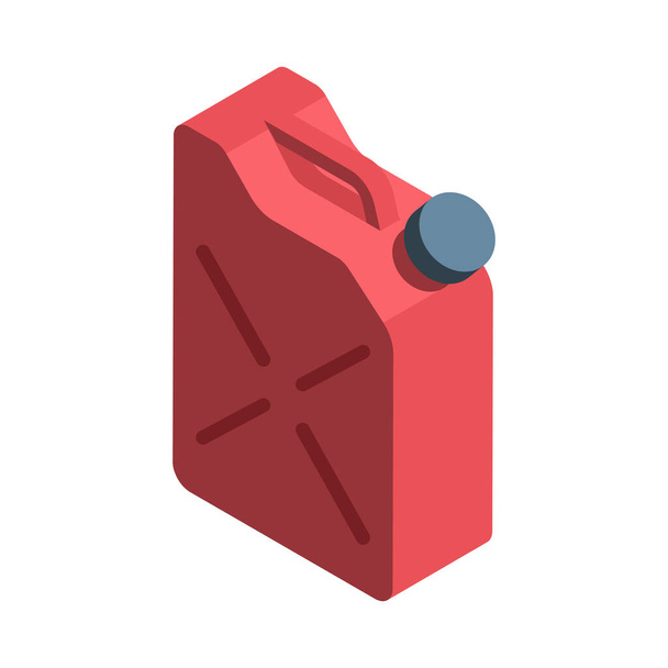 Oil Canister Isometric Composition - Vecteur, image