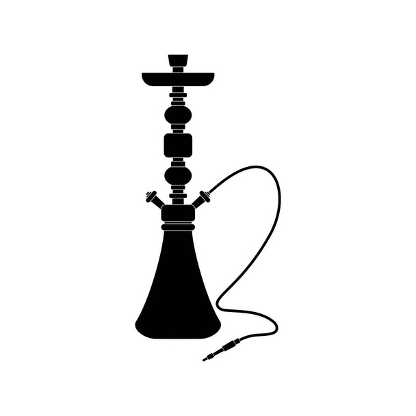 The hookah icon is a smoking device on a white background. Vector image. - Wektor, obraz