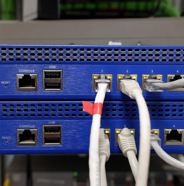 communication equipment in the data center - Photo, Image