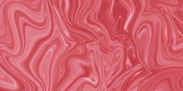 Pittura creativa astratta di colore corallo misto con effetto marmo, panorama - Foto, immagini