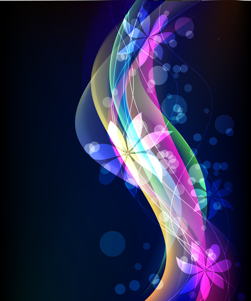 Abstract glowing background - vector illustration - Vector, Image