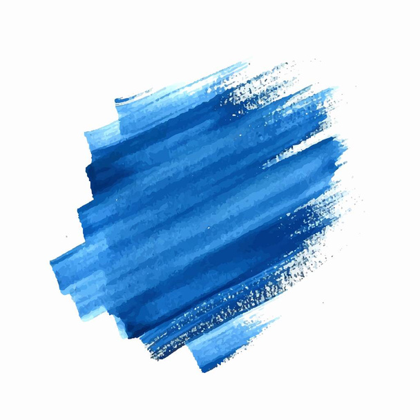 Blue brush stroke watercolor design - Vettoriali, immagini