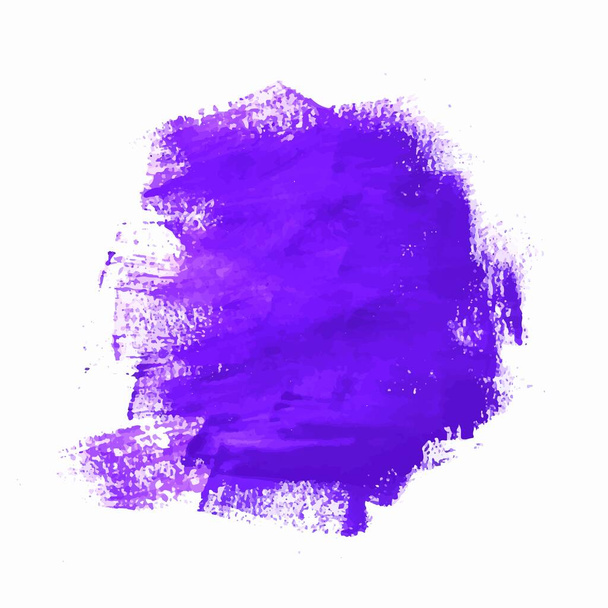 Hand draw watercolor soft violet stroke design - Vettoriali, immagini
