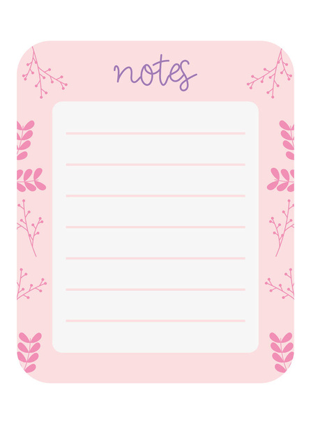 blank notes page - Vektor, kép