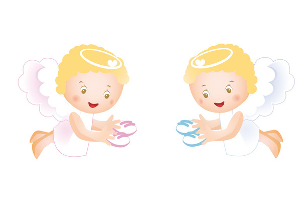 Маленькие ангелы
 - Вектор,изображение