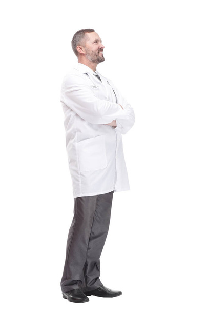 Mature male doctor. isolated on a white background. - Φωτογραφία, εικόνα
