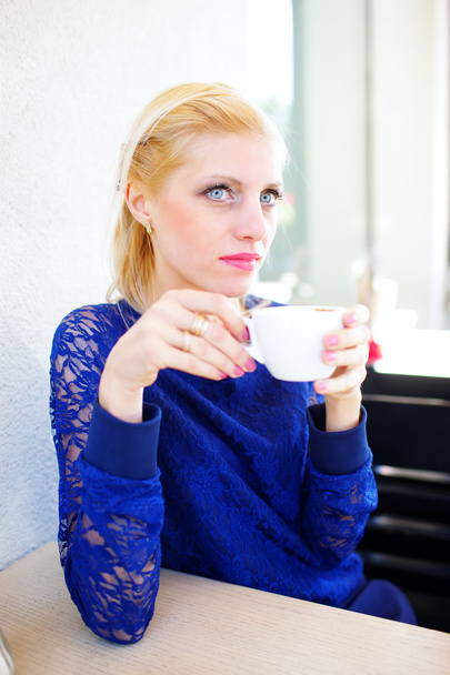 Girl with coffee - Fotografie, Obrázek