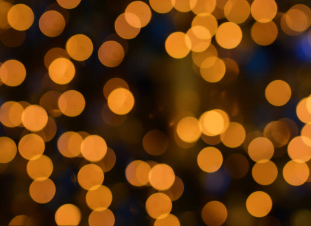 Christmas background. Festive abstract background with bokeh defocused lights.Christmas mood . Happy New Year and Merry Christmas. Banner.Copy space - Fotoğraf, Görsel