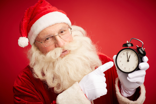 Santa claus na hodiny - Fotografie, Obrázek