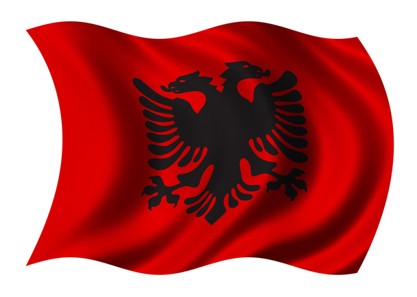 アルバニアの旗 - 写真・画像