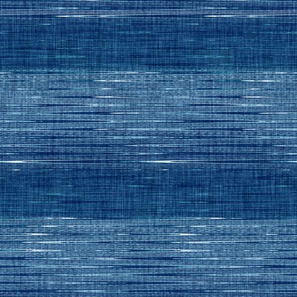 Klasszikus kék szőtt csík férfias ing textúra. Tengerészeti tér festett márvány melange háttér. Zökkenőmentes egyszerű, elegáns textilruha. Nagy felbontású szövet az egész nyomtatásban. - Fotó, kép