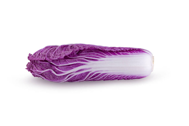 фиолетовый китайский капуста изолированы на белом фоне - Фото, изображение