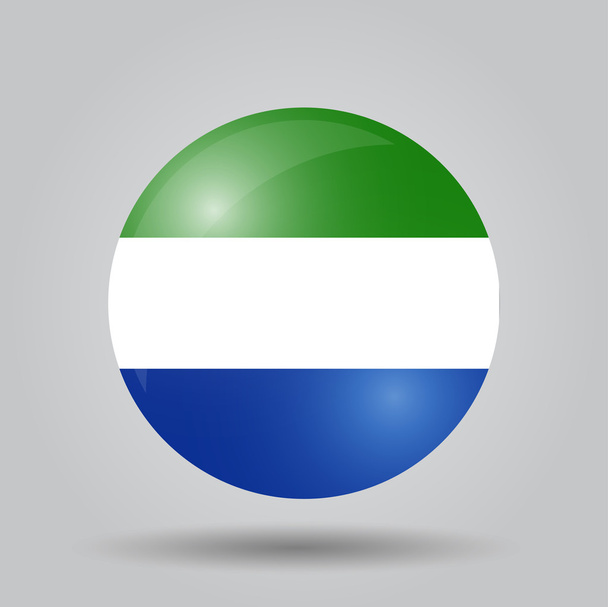 kör alakú zászló - sierra leone - Vektor, kép