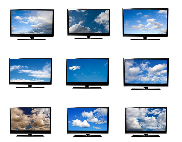 tv com céu
 - Foto, Imagem