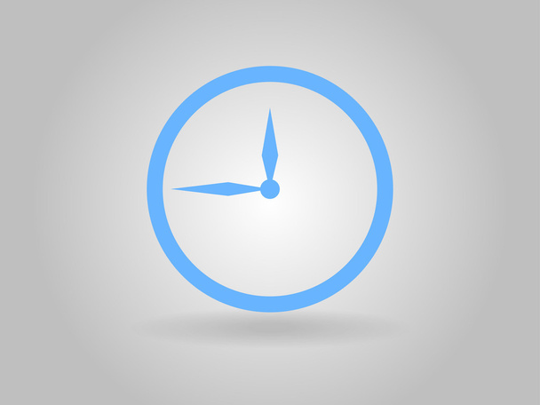 Flat  icon of clock - Foto, Imagen
