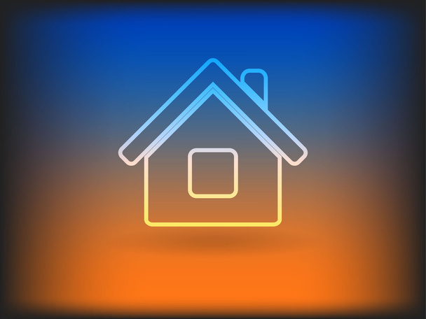 Flat icon of home - Fotó, kép