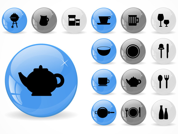 Glossy web buttons - Vector, imagen