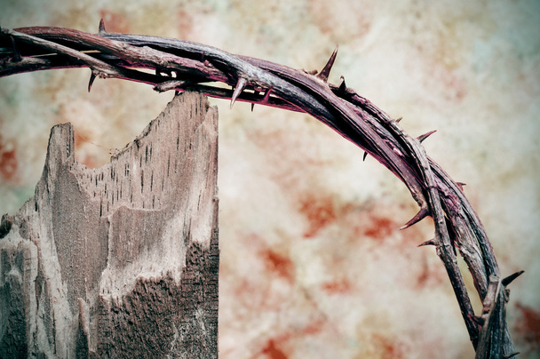 Crown of thorns and cross - Photo, Image