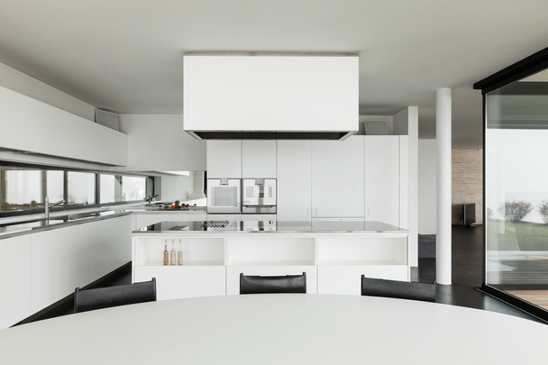 Modern villa, kitchen - 写真・画像