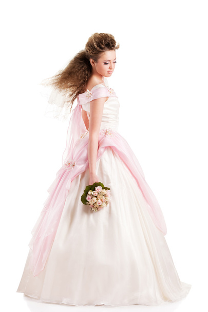 Beautiful woman dressed as a bride - Zdjęcie, obraz