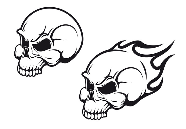 Tatuaje de cráneos
 - Vector, Imagen