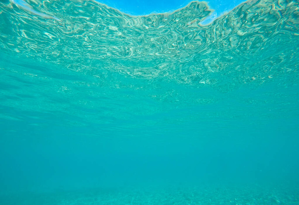 Underwater sea background with rocky bottom - Фото, изображение
