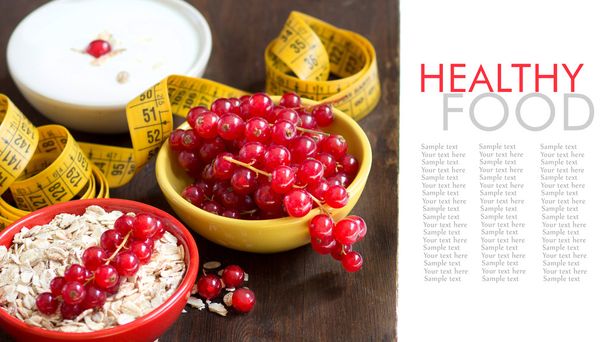 Healthy breakfast with Fresh yogurt and berries - Photo, Image