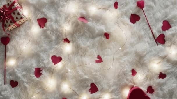 falling love letter for st valentine day  - Filmmaterial, Video