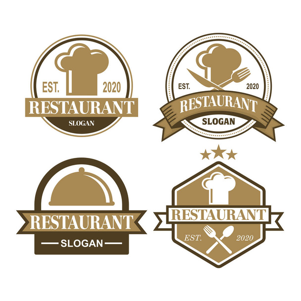 Eine Reihe von Restaurant-Vektor, eine Reihe von Lebensmittel-Logo - Vektor, Bild