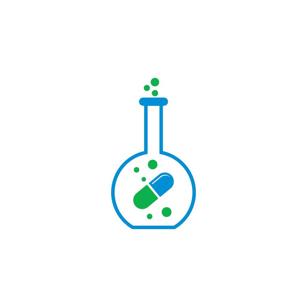 medicine lab logo , nature lab logo - Wektor, obraz