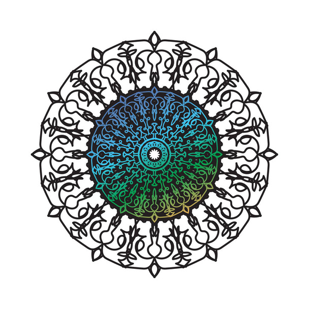 Concepto decorativo abstracto mandala ilustración - Vector, imagen