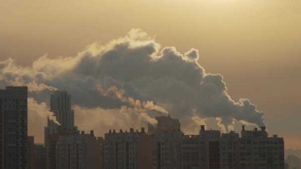 Smoking chimneys of a city - Filmmaterial, Video