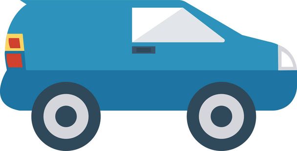 auto jeep prado ikona v plochém stylu - Vektor, obrázek