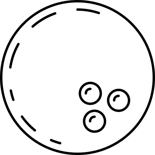 bal buigen spel pictogram in omtrek stijl - Vector, afbeelding
