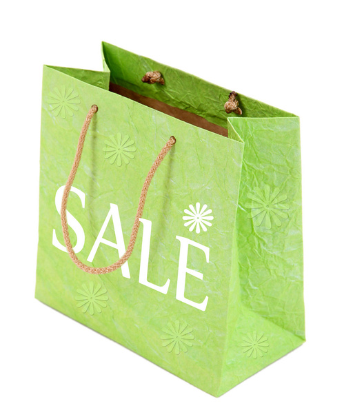 Green shopping bag - Foto, afbeelding