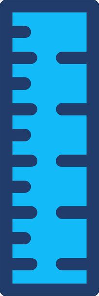 design measure ruler icon in filled-outline style - Vektor, Bild