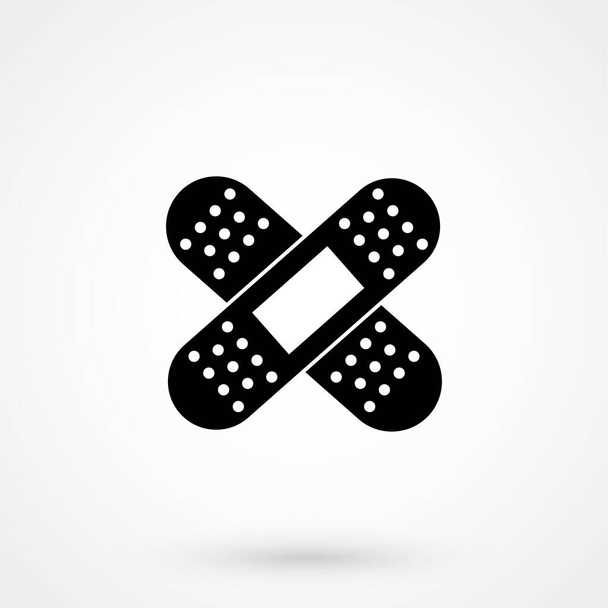 plaster icon for web site design or button to mobile app. Logo illustration - ベクター画像