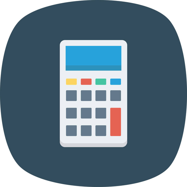 calcular calculadoras ícone em estilo plano - Vetor, Imagem