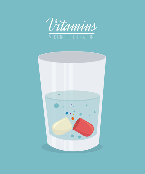 vitamíny design - Vektor, obrázek