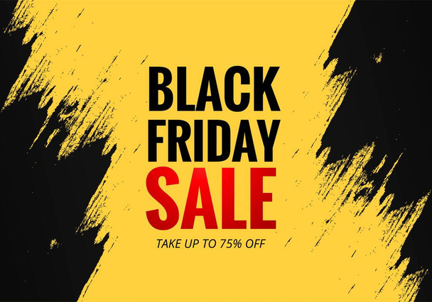 Black friday concept sale poster background - Vector, afbeelding