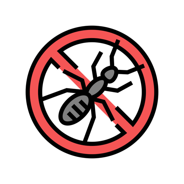 ant treatment color icon vector illustration - Vector, Image