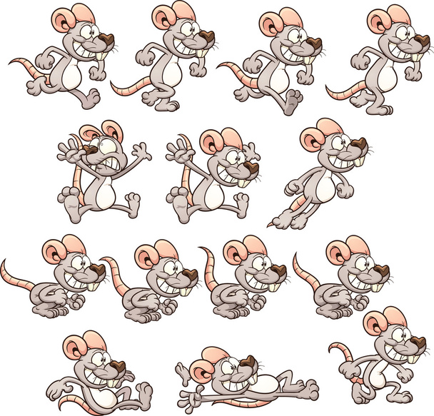 Cartoon mouse - Vector, Image
