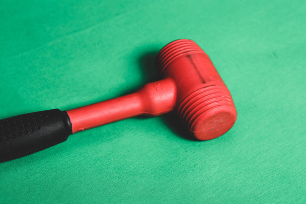 red and black rubber hammer - Foto, imagen