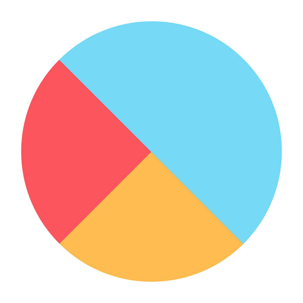 Modern design icon of pie chart - Vector, Image