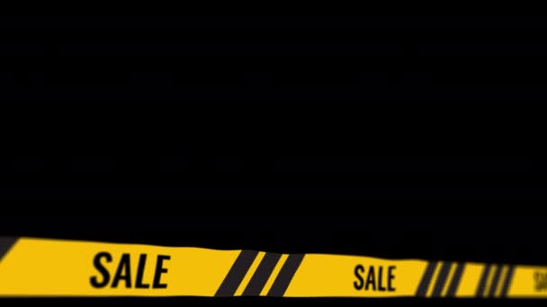 4k Sale Text animation on Black Background. - Footage, Video