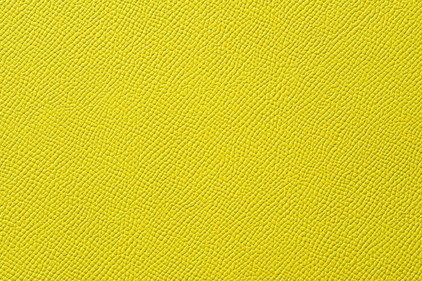 Closeup of seamless yellow leather texture - Foto, imagen