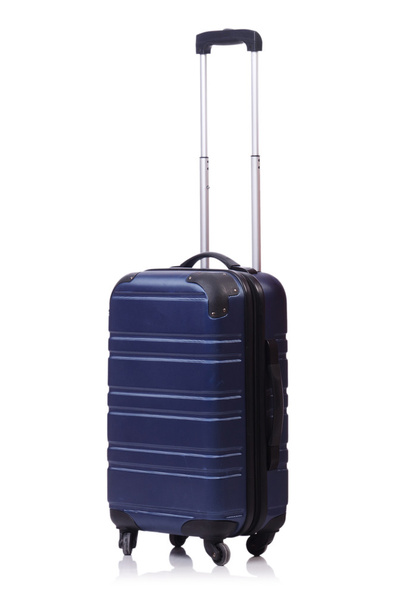 Matka konsepti matkatavaroiden matkalaukku eristetty valkoinen
 - Valokuva, kuva